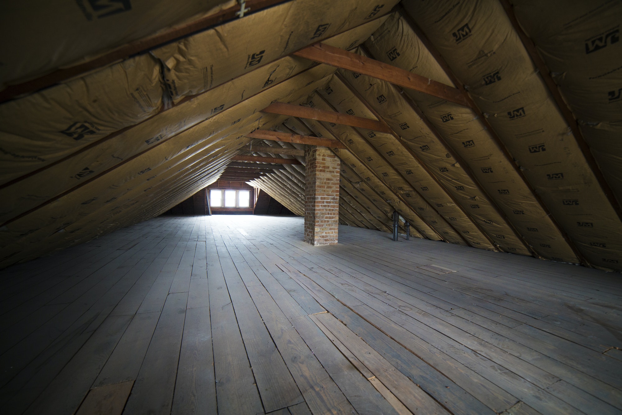 Interior Of Empty Roof Space